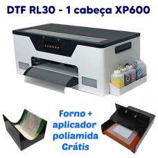 Impressora DTF RL30 industrial com 1 cabeça de impressão XP600