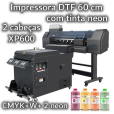 Impressora DTF RL60 com NEON Industrial 2 cabeças XP600
