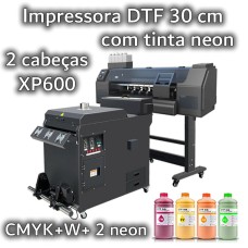 Impressora DTF RL30 com NEON Industrial 2 cabeças XP600