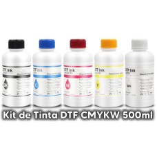 Kit Tinta DTF 500ml cada CMYKW