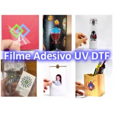 Filme Adesivo DTF UV kit com 5 metros filme A e B
