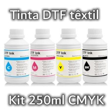 Kit Tinta DTF 250ml cada CMYK