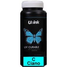 Tinta LED UV Flexivel CIANO para Cabeça Epson DX4, DX5, DX7, 100ml