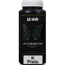 Tinta LED UV Flexivel PRETO para Cabeça Epson DX5, DX7, DX10  100 ml