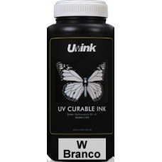 Tinta LED UV Flexivel BRANCA para Cabeça Epson DX5, DX7, DX10  100 ml